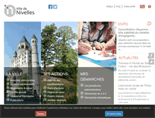 Tablet Screenshot of nivelles.be